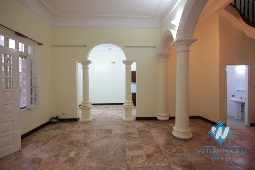 Lovely house with large court yard to rent in To Ngoc Van, Tay Ho