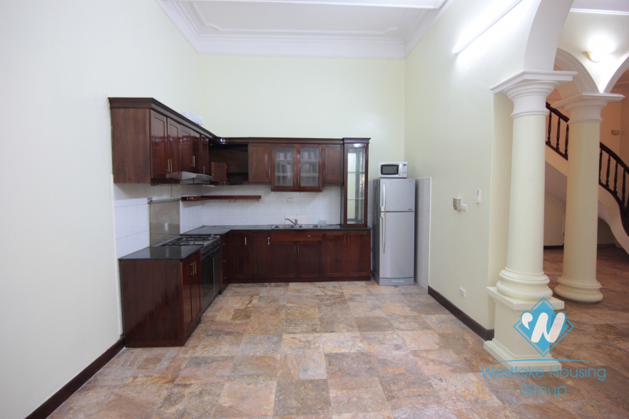 Lovely house with large court yard to rent in To Ngoc Van, Tay Ho