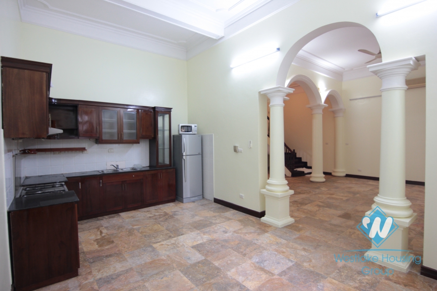 Lovely house with large court yard to rent in To Ngoc Van, Tay Ho