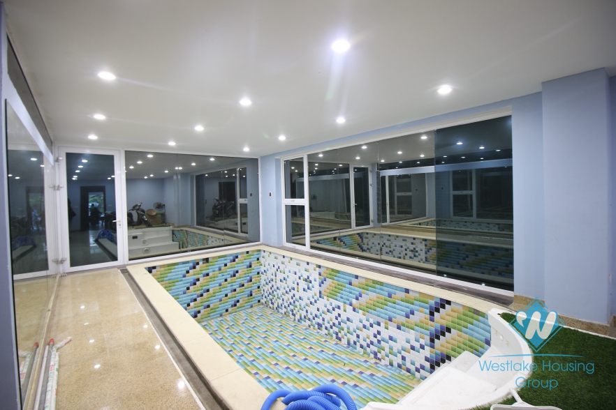 Charming villa with indoor swimming pool for rent in Tay Ho, Hanoi