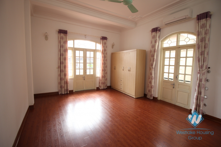 House with large yard and balconies for rent on To Ngoc Van, Tay Ho, Hanoi