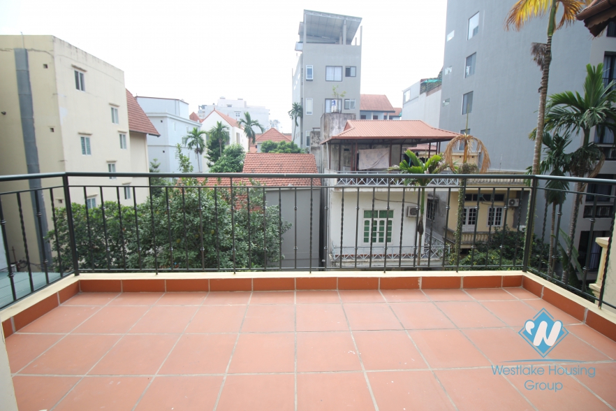 House with large yard and balconies for rent on To Ngoc Van, Tay Ho, Hanoi