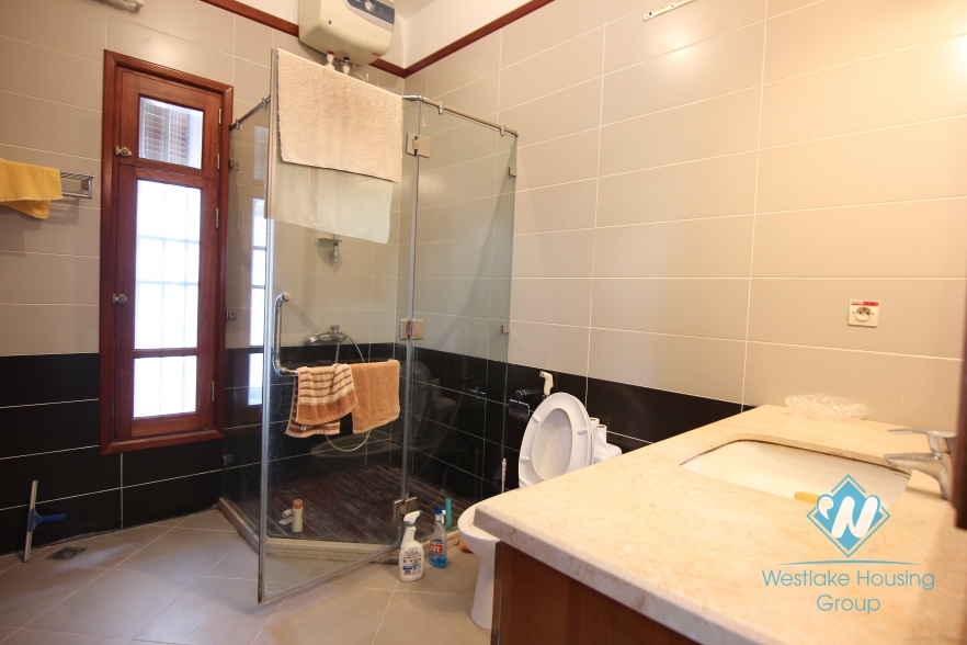 Large garden house available for rent on Au Co street, Tay Ho, Hanoi- unfurnsihed.