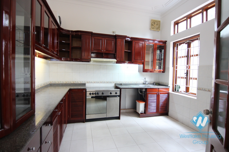 French villa to rent in a peaceful neighborhood of To Ngoc Van, Tay Ho