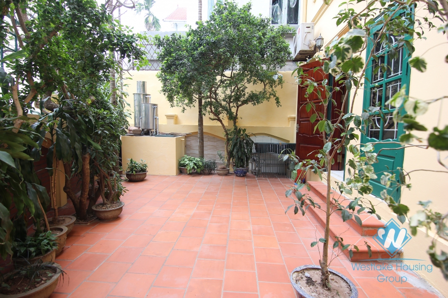 French villa to rent in a peaceful neighborhood of To Ngoc Van, Tay Ho