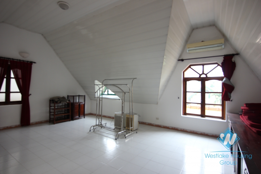 French villa to rent in a peaceful neighborhood of To Ngoc Van, Tay Ho