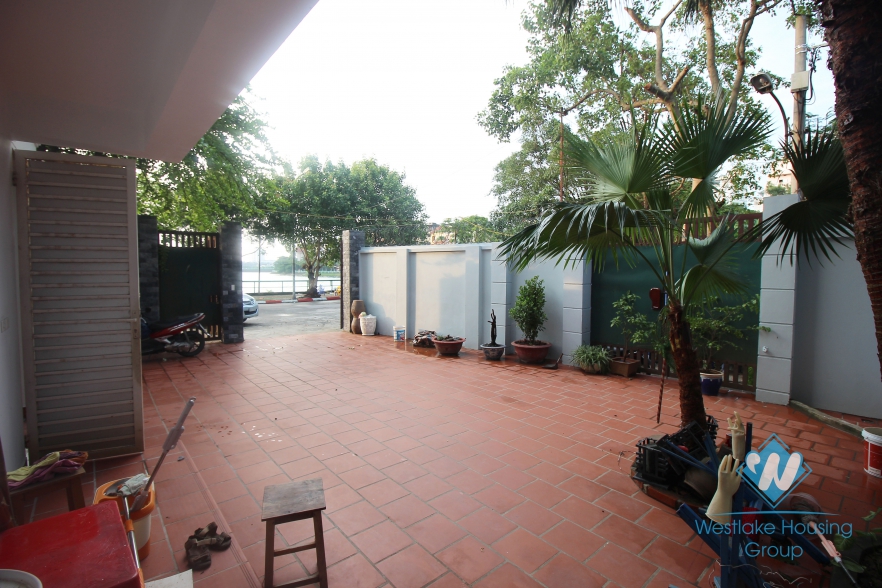 Most beautifully situated lakeside mansion for rent in Tay Ho