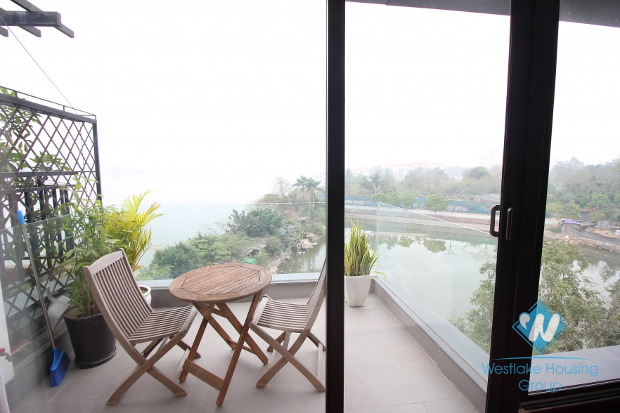 Lakeside lovely apartment for rent in Tay Ho, Hanoi
