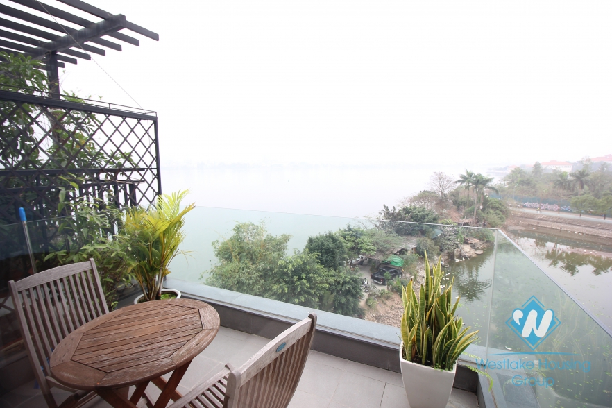 Lakeside lovely apartment for rent in Tay Ho, Hanoi