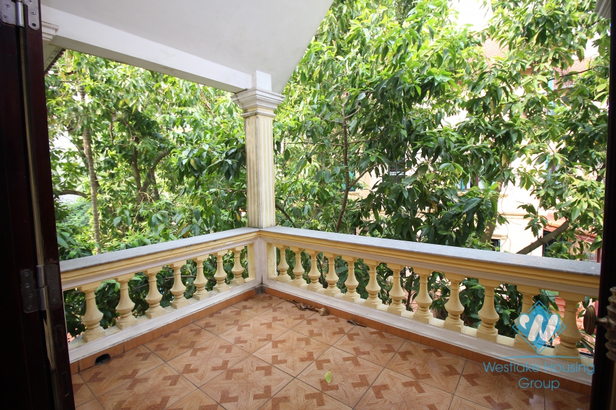 Spacious villa rental with big yard and balcony in the heart of Tay Ho, Ha Noi