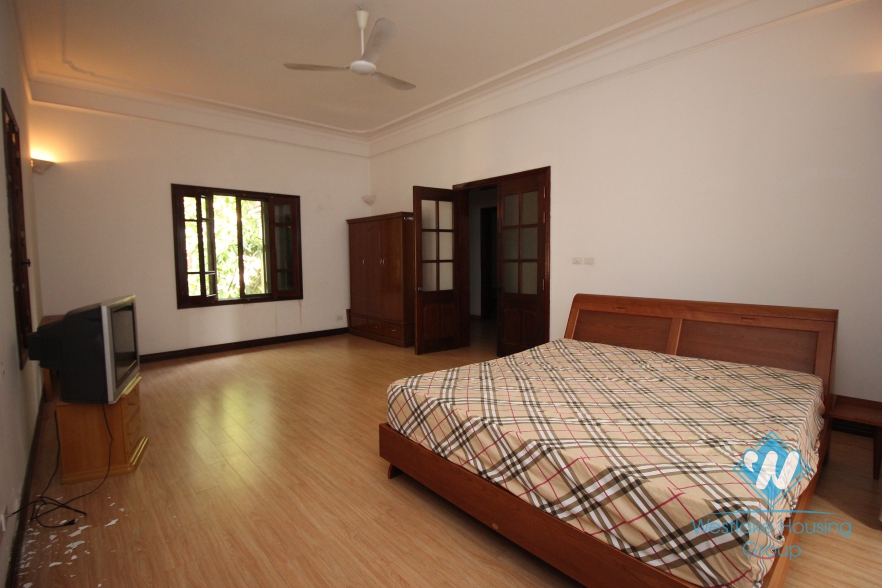 Spacious villa rental with big yard and balcony in the heart of Tay Ho, Ha Noi