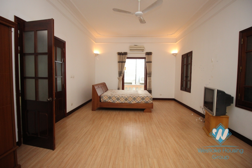 Spacious villa rental with big yard and balcony in the heart of Tay Ho, Ha Noi