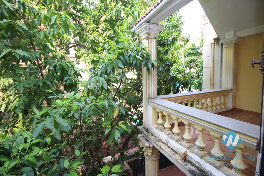 Spacious villa rental with big yard and balcony in the heart of Tay Ho, Ha Noi
