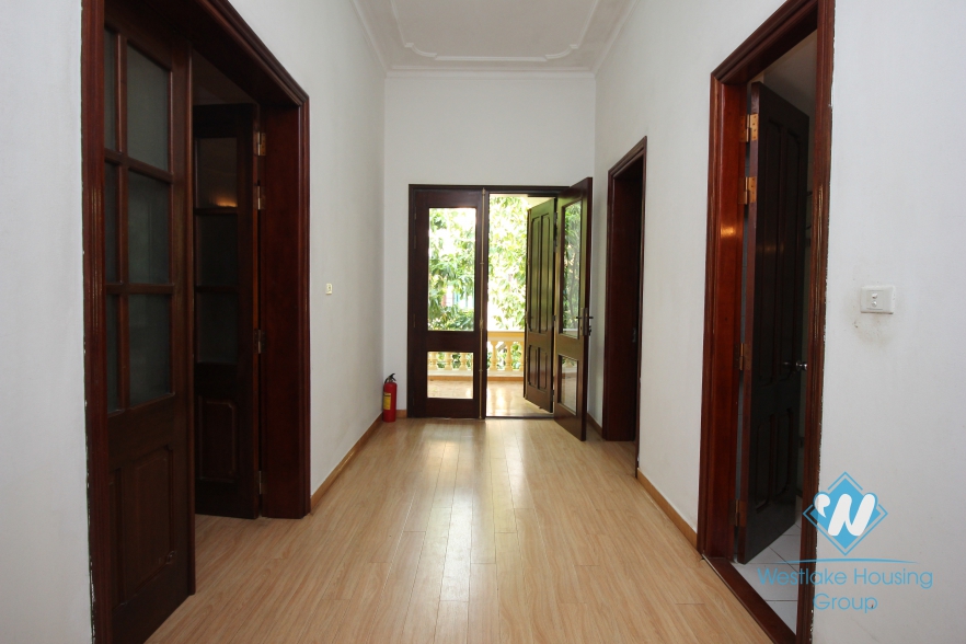 Spacious villa rental with big yard and balcony in the heart of Tay Ho, Ha Noi