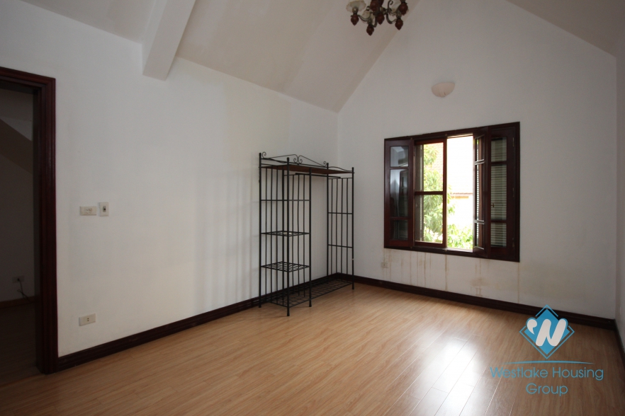 Spacious villa rental with big yard and balcony in the heart of Tay Ho, Ha Noi