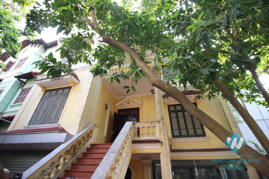 Spacious villa rental with big yard and balcony in the heart of Tay Ho, Ha Noi