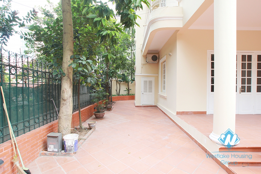 Beautiful house with large garden for rent in To Ngoc Van, Tay Ho - Unfurnished