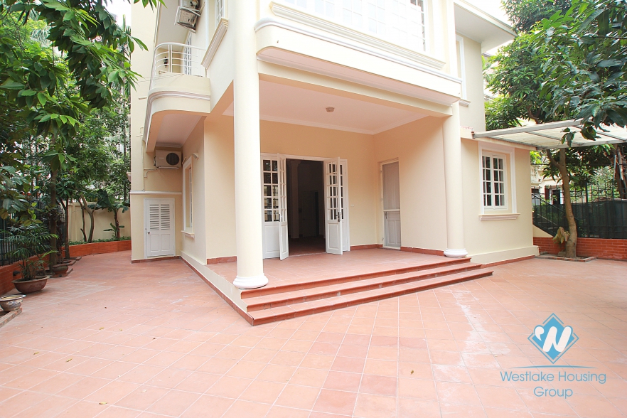 Beautiful house with large garden for rent in To Ngoc Van, Tay Ho - Unfurnished