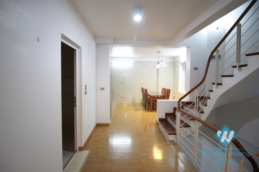 Lake view and unfurniture house for rent in Tay Ho area