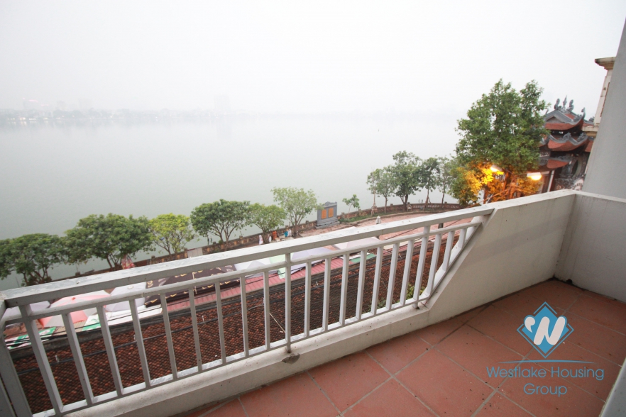 Lake view and unfurniture house for rent in Tay Ho area
