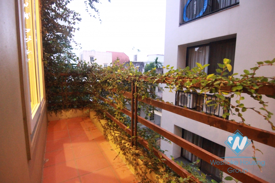 Super spacious apartment with balcony for rent in Westlake, Tay Ho, Hanoi