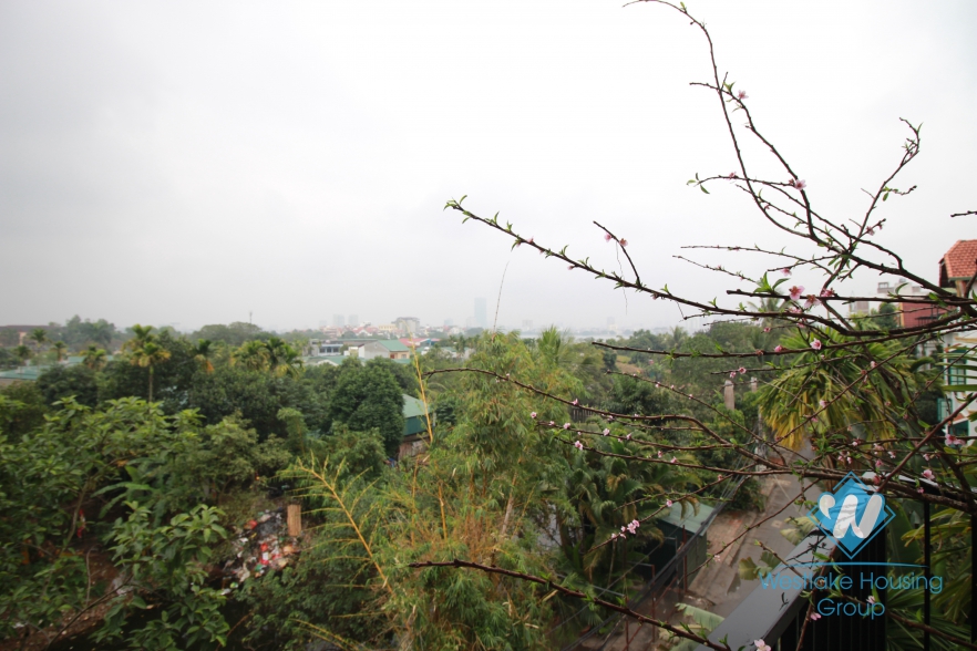 Big balcony 2 bedrooms apartments for rent on Dang Thai Mai, Tay Ho, Hanoi