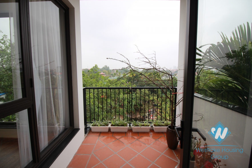 Big balcony 2 bedrooms apartments for rent on Dang Thai Mai, Tay Ho, Hanoi