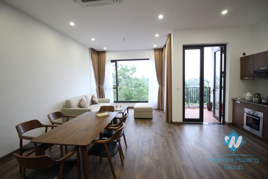 Big balcony 2 bedrooms apartments for rent on Dang Thai Mai, Tay Ho, Hanoi
