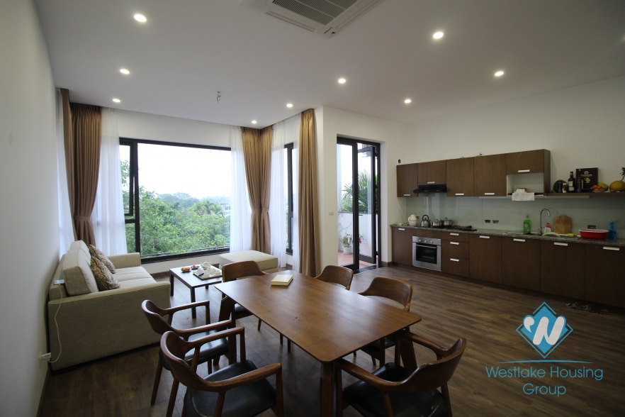 Big balcony 2 bedrooms apartments for rent on Dang Thai Mai, Tay Ho, Hanoi