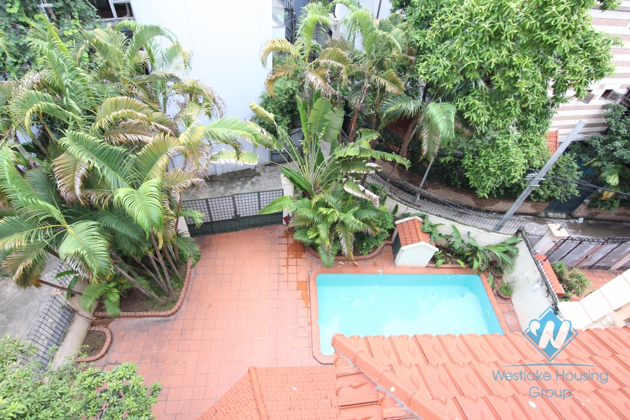 Amazing spacious house with nice garden and swimming pool for rent in Tay Ho