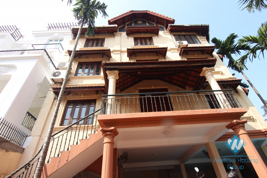 Swiming pool yard villa for rent on To Ngoc Van, Tay Ho, Hanoi