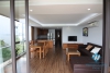 Lake view two bedrooms apartment for rent in Tay Ho, Ha Noi