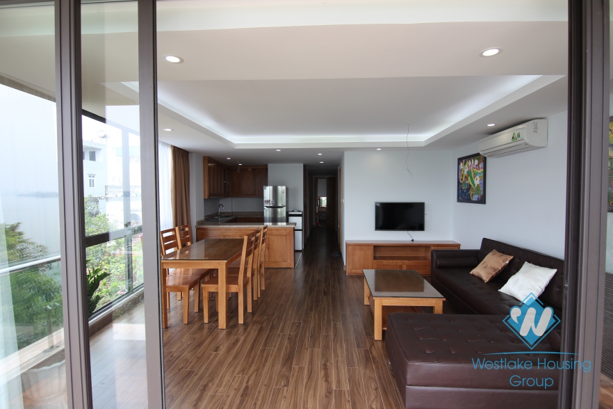 Lake view two bedrooms apartment for rent in Tay Ho, Ha Noi