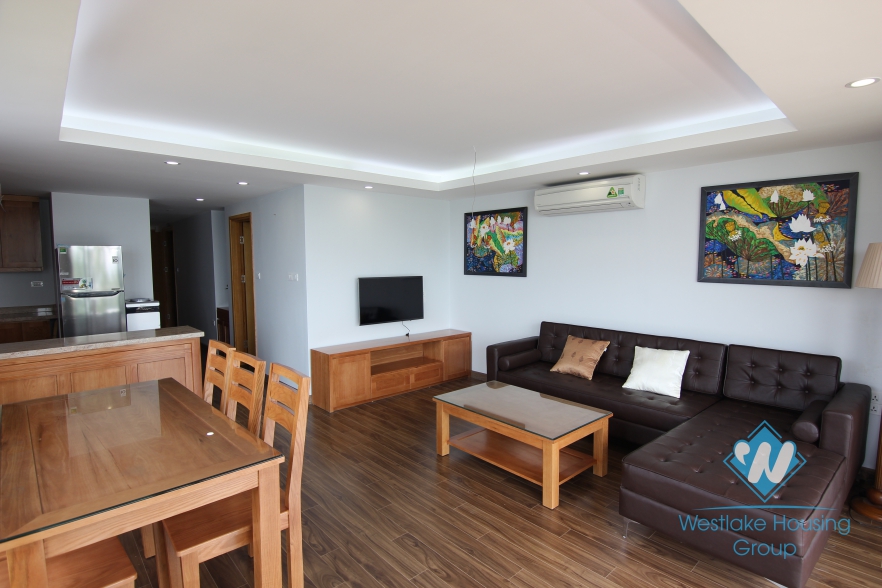 Lake view two bedrooms apartment for rent in Tay Ho, Ha Noi