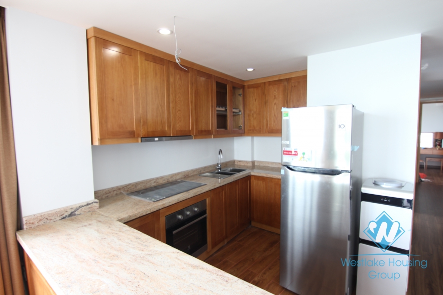 Lake view two bedrooms apartment for rent in Tay Ho, Ha Noi
