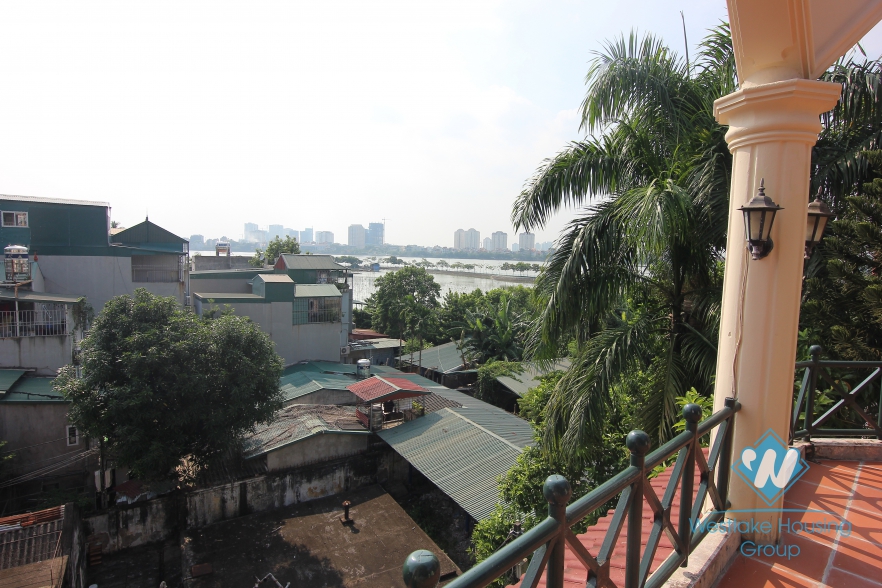 French style, unfurnished house for rent in To Ngoc Van, Tay Ho, Ha noi