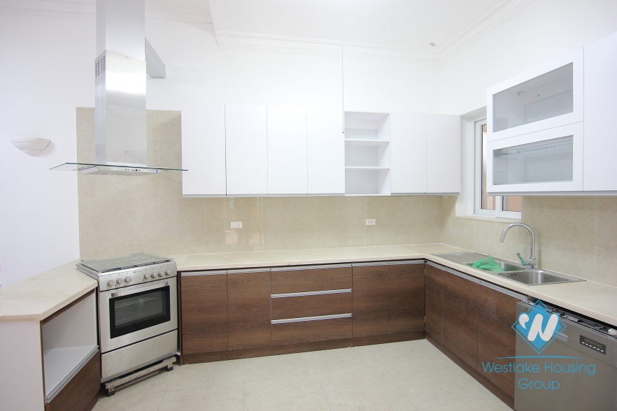 French style, unfurnished house for rent in To Ngoc Van, Tay Ho, Ha noi
