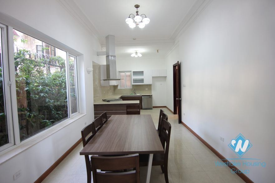 French style, unfurnished house for rent in To Ngoc Van, Tay Ho, Ha noi
