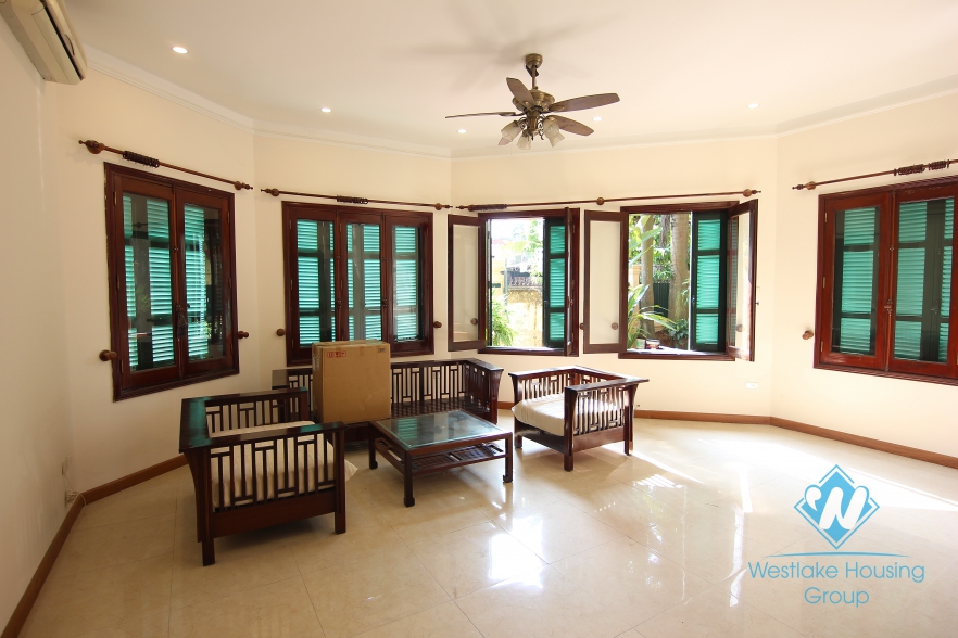 French style, unfurnished house for rent in To Ngoc Van, Tay Ho, Ha noi