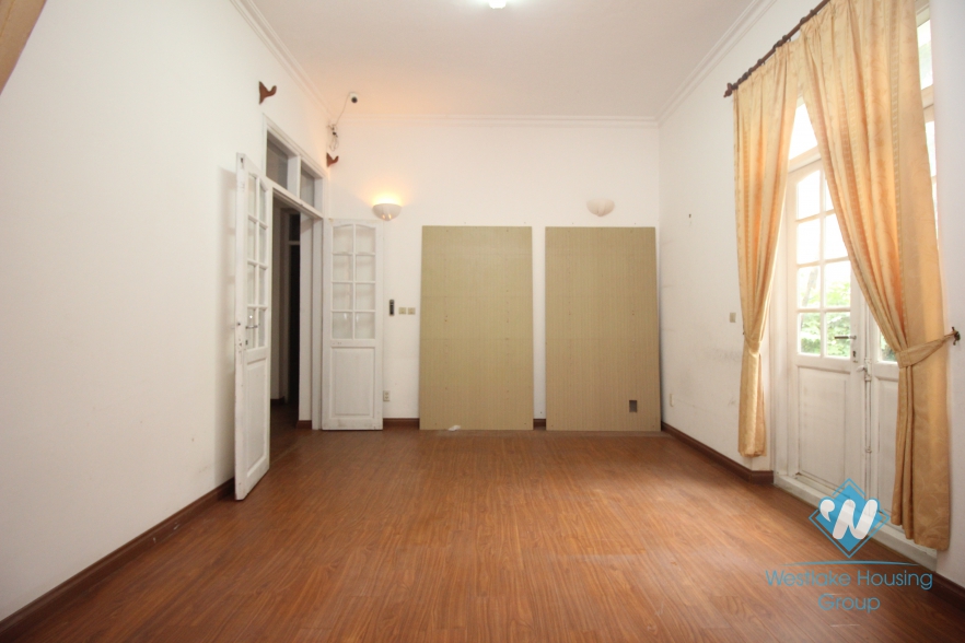 House for rent with car garage, large yard and terrace in Tay Ho, Hanoi