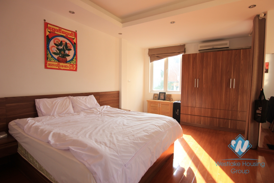 High floor, good natural light bedroom apartment for rent in Tay Ho, Hanoi