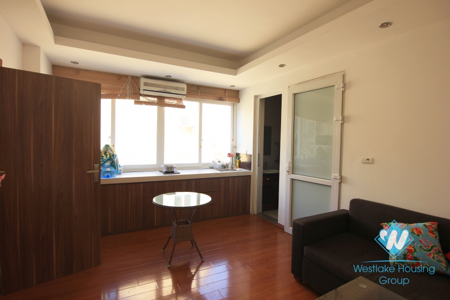 High floor, good natural light bedroom apartment for rent in Tay Ho, Hanoi
