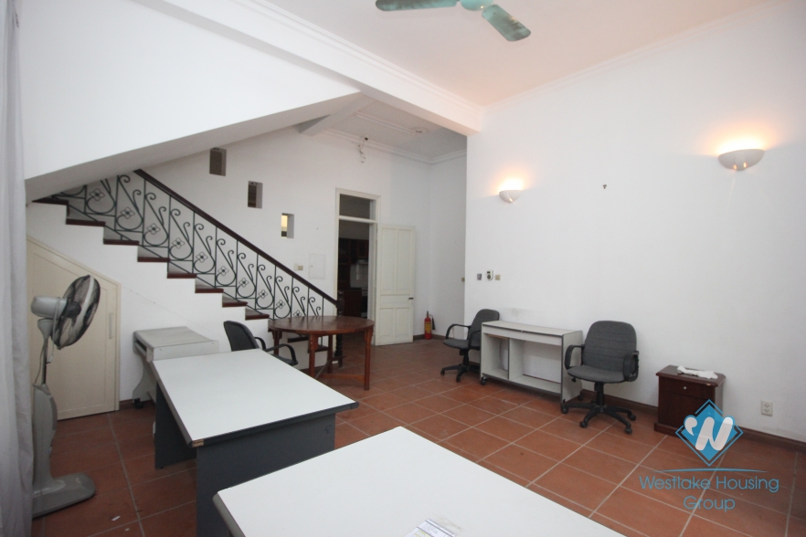 House for rent with car garage, large yard and terrace in Tay Ho, Hanoi
