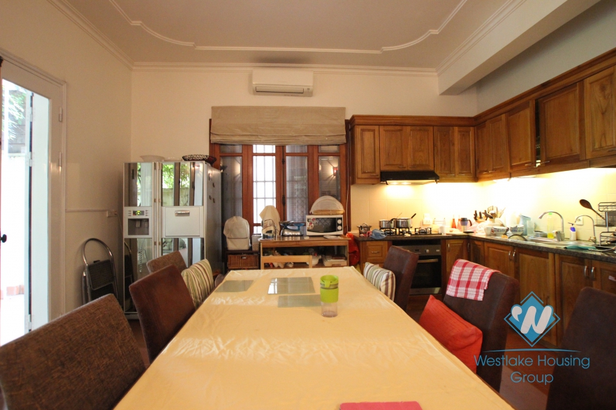 Large garden house available for rent on Au Co street, Tay Ho, Hanoi- unfurnsihed.