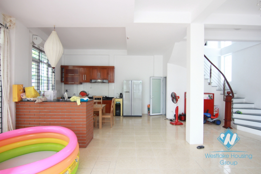Spacious and bright house for rent in Tay Ho, fully furnished