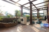 A 600 sqm villa with garden yard and terrace available for rent in Tay Ho