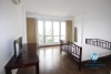 Lake view with big balcony apartment for rent in Xuan Dieu st, tay Ho district 