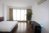 Lake view with big balcony apartment for rent in Xuan Dieu st, tay Ho district 