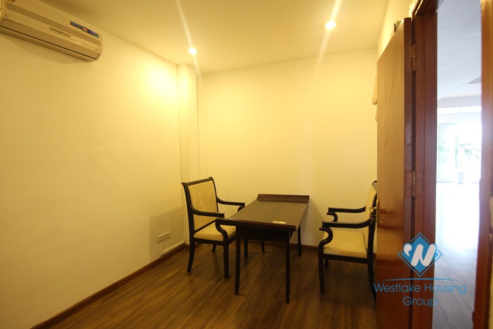 Lake view with big balcony apartment for rent in Xuan Dieu st, tay Ho district 