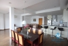 Lake view with big balcony apartment for rent in Xuan Dieu st, tay Ho district 